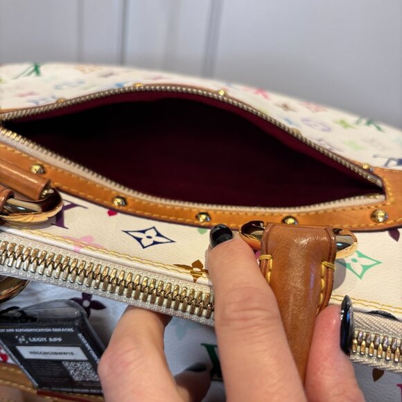 LOUIS VUITTON Takashi Murakami Monogram Multicolore Rita Bag White M40125 - Picture 13 of 16